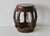 1980s Asian Carved Wood Barrel Stool Plant Stand With Inset Granite Top Vintage For Sale - Image 17 of 18