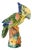 Large Scale Vintage Italian Majolica Ceramic Parrot Sculpture by Intrada For Sale