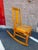 Wood Vintage Rustic Country Colonial Oak Wood Cane Rocking Chair For Sale - Image 7 of 16