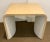 Original retail $1240, stylish Caracole Cerusd Oak Movement End Table, white interior, showroom floor sample