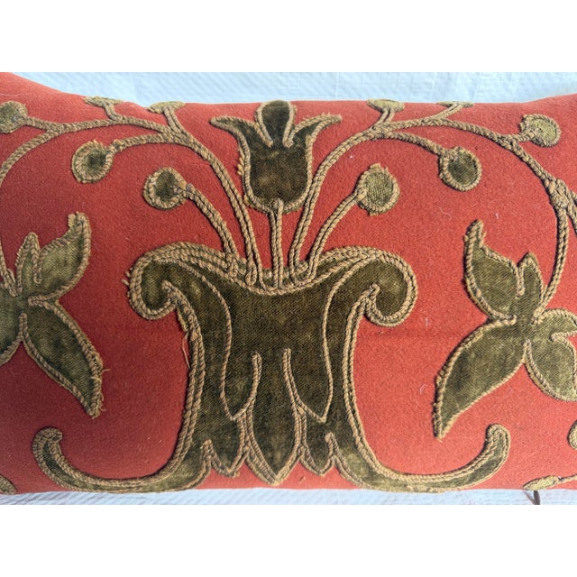 18th Century 18th Century Florentine Italian Velvet Decorative Pillow For Sale - Image 5 of 6