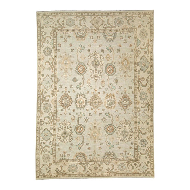 Oushak Rug 10'5" x 14'10" For Sale