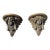 Pair of Figural Cast Resin Hanging Wall Shelves With Winged Cupid Angel Heads For Sale
