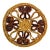 Vintage Circle Rattan Trivet For Sale