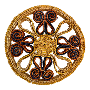 Vintage Circle Rattan Trivet