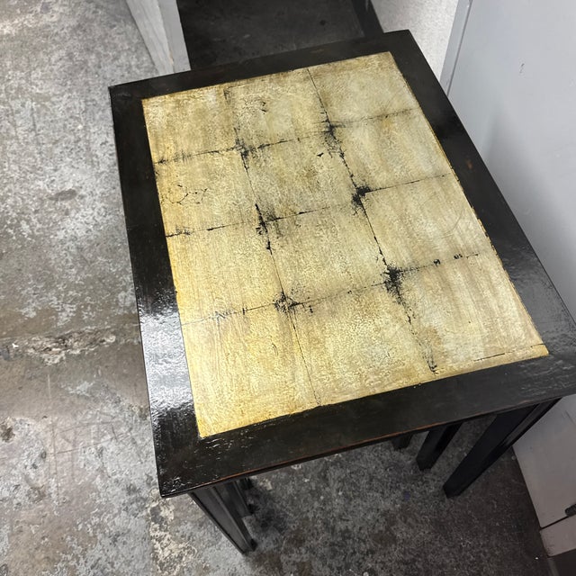 Wood Neiman Marcus Nesting Tables, Set of Three For Sale - Image 7 of 10