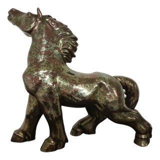 Horse in Glazed Ceramic from Albissola, 1980s For Sale