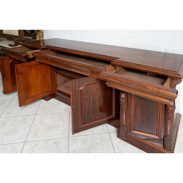 Antique Victorian Four-Door Sideboard, England, 19th Century For Sale - Image 5 of 6