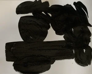Abstract Original by Erik Sulander Ink/Brush 28x22