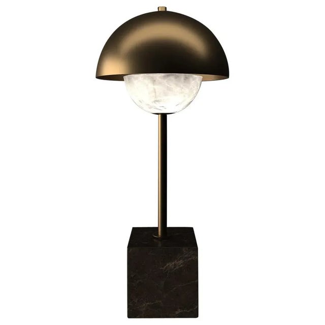 Apollo Bronze Table Lamp by Alabastro Italiano For Sale - Image 4 of 4
