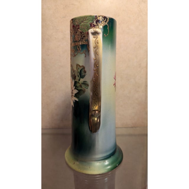 1900s Nippon Chrysanthemum Tankard For Sale - Image 4 of 9