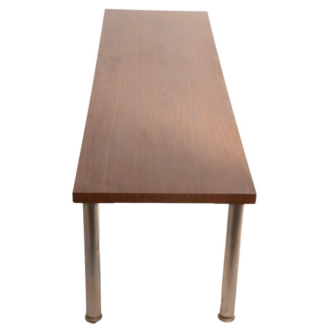 Mid-Century Modern Chrome and Formica Coffee Table Ca. 1970's Made in Italy For Sale - Image 3 of 10