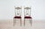 Antique Chiavarine Chairs in Brass and Red Velvet, 1950s, Set of 2 For Sale - Image 3 of 18