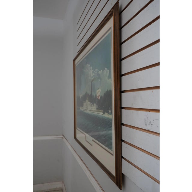 Age: Approx: 75 Years Old Details: Stunning Vintage Print Large Impressive Print Professionally Framed & Matted Older...