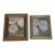 1960s Pair of Dark Abstract Floral Pink Peonies Paintings Signed and Framed For Sale