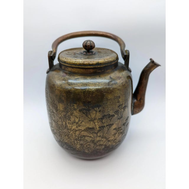 Antique Edo Period Bronze Water Pitcher in Sen Rikyu's Style For Sale - Image 13 of 13