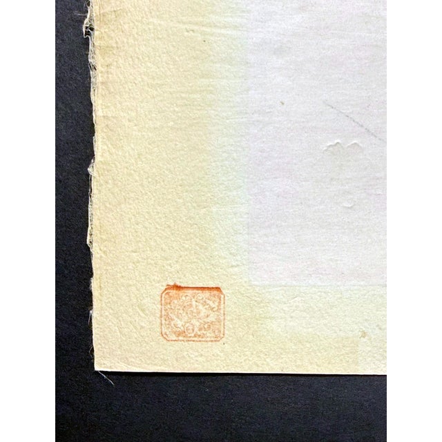 Paper Japanese Woodblock Print Le Sculpteur de Tokobuei Mers du Sud by Paul Jacoulet For Sale - Image 7 of 16