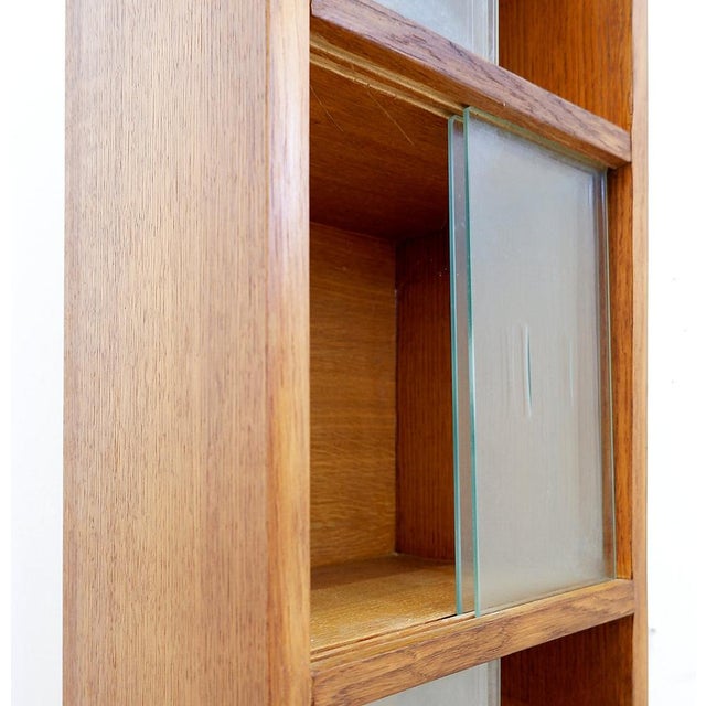 Tall Vintage Glazed Bookcase, 1960s For Sale - Image 15 of 16
