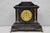 Antique Ansonia Black Mantel Clock With Bronze Coated Columns and Claw Feet For Sale - Image 14 of 14