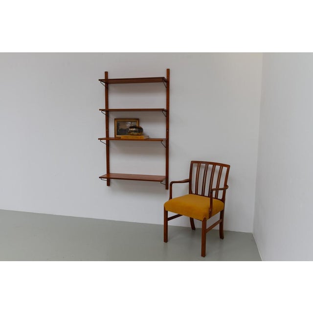 Vintage Danish Wall-Mounted Teak Shelving System, 1960s For Sale - Image 10 of 18