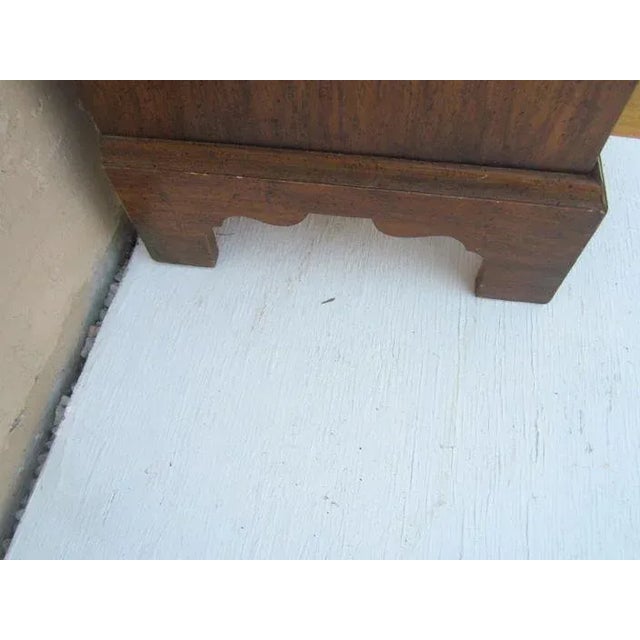 Traditional 1980s Nightstand 3 Drawer by Dixie Dark Wood Tone For Sale - Image 3 of 13