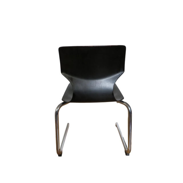 Mid-Century Modern Model 410-20 Chairs in Pagwood by Elmar Flötto for Flötotto, Set of 3 For Sale - Image 3 of 7