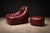 Burgundy MP-113 Lounge Chair with Ottoman in Original Faux Leather by Percival Lafer, Brasil, 1970s - Lot 571A For Sale - Image 8 of 17