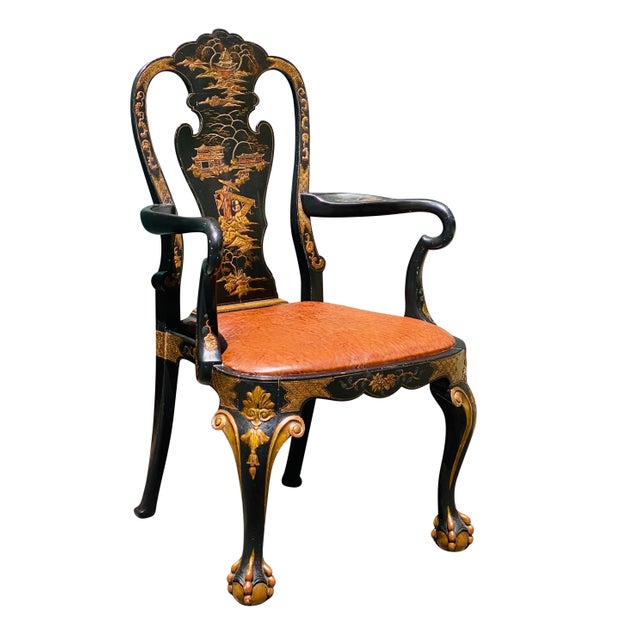 Bay colony Antiques is proud to offer for sale this absolutely stunning 20th century Chinoiserie decorated Chippendale...