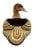 This vintage large Sermel paper mache hand-painted duck planter is a unique piece of Mexican folk art from Tonala....