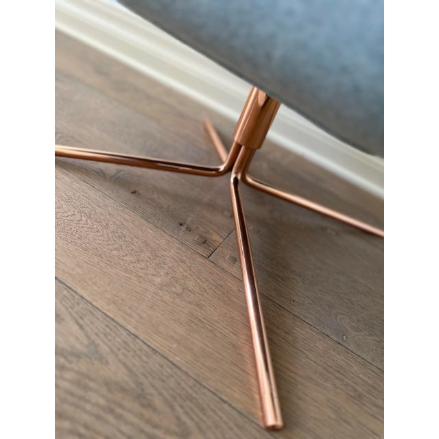 Metal Danish Design Swivel Chair For Sale - Image 7 of 10