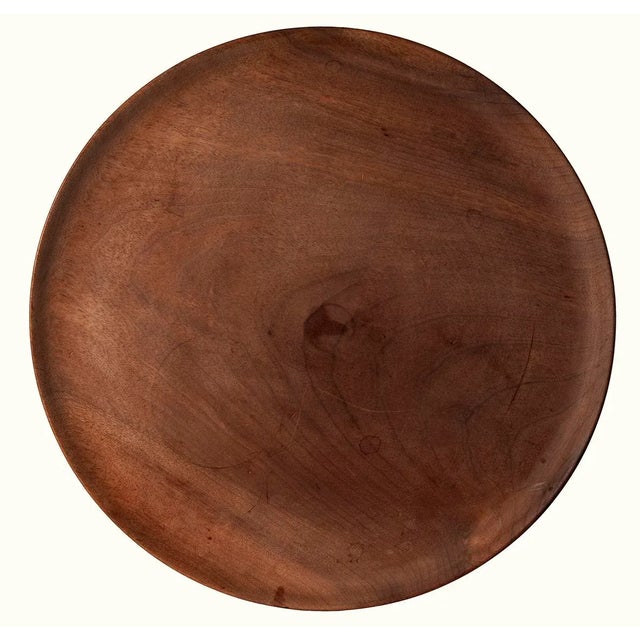 1960s Large Midcentury Handmade Walnut Platter For Sale - Image 5 of 7