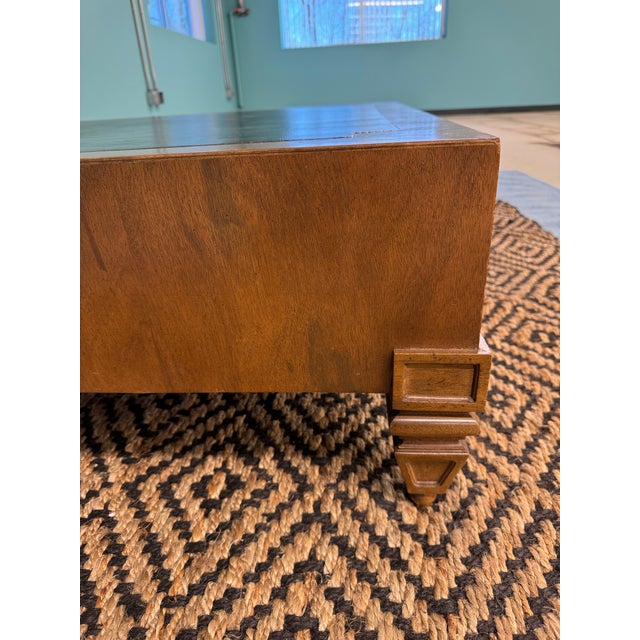 Auburn 1960s Leather Topped Coffee Table From Tomlinson For Sale - Image 8 of 11