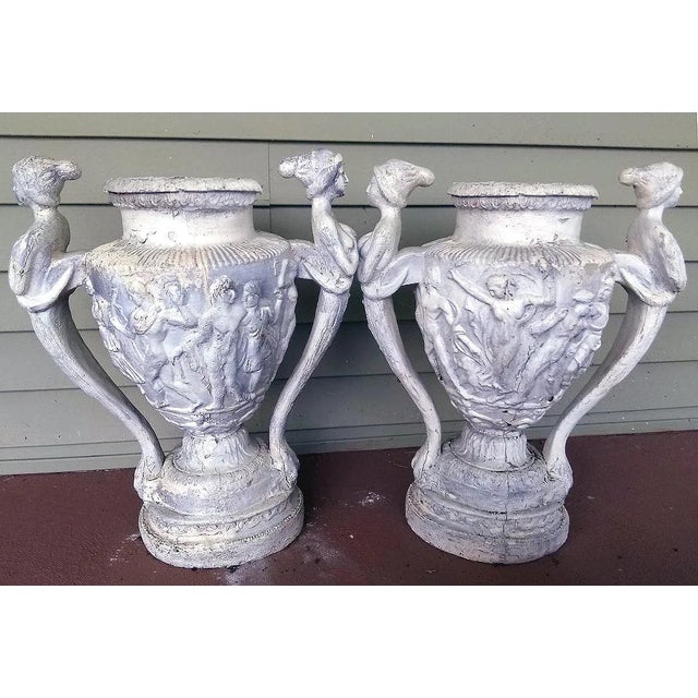 This SINGLE Grecian Urn (shown as a pair, but sold SEPARATELY) is highly detailed and ornate and great for indoor or...