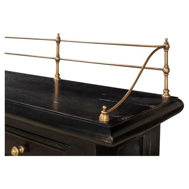 2020s Covent Gardens Sideboard in Ebony by Sarreid LTD For Sale - Image 5 of 12