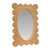 Contemporary Matthew Izzo Home Lillian Woven Rattan Wall Mirror - Rectangular Frame With Oval Mirror For Sale - Image 3 of 5