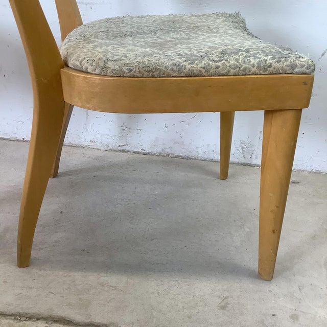 Vintage Heywood-Wakefield "Dog Bone" Dining Chairs - Set of 6 For Sale - Image 10 of 18