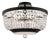Kalco Semi Flush Mount, Matt Black For Sale