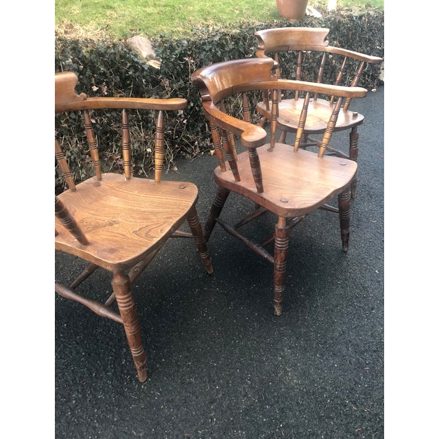 Late 19th Century Antique English Pub Chairs Set of 3 Chairish