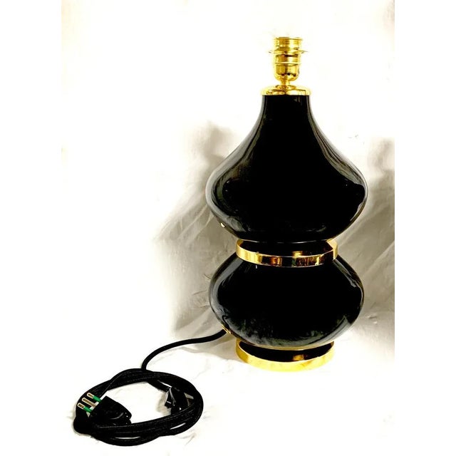 Murano Glass Table Lamps attributed to Seguso, Set of 2 For Sale - Image 11 of 12