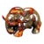 Antique Hetian Jade Elephant Sculpture – 7.9" Carved Figure With Calligraphy For Sale