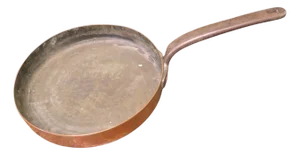 Large Copper Frying Pan, 19th Century