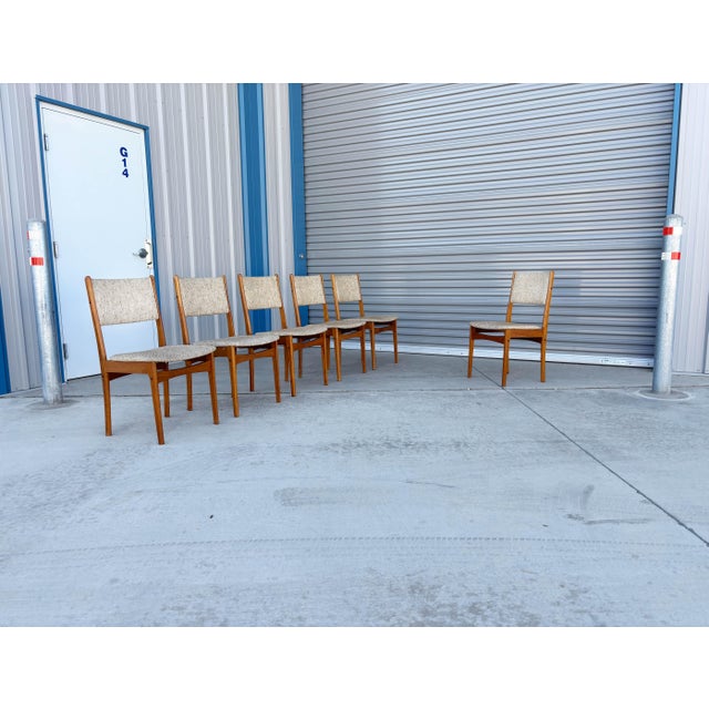 ✨ Set of 6 Danish Modern Teak Dining Chairs ✨ Designed and manufactured in Denmark circa 1960s, this exceptional set of...