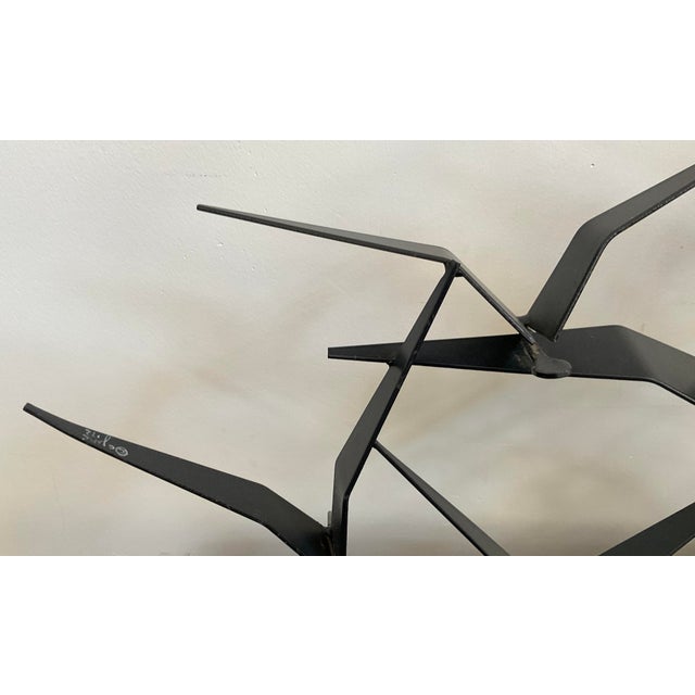 1970s Mid-Century Modern C. Jeré "Flying Birds" Metal Wall Sculpture (1961) For Sale - Image 5 of 18