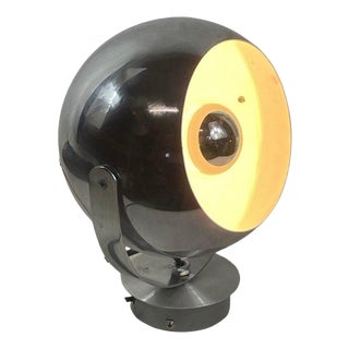 Space Age Pop Art Chrome Table Lamp with Spot Globe For Sale