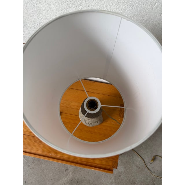 Vintage Carved Stone Table Lamp, 1970s For Sale - Image 15 of 18