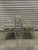 Hollywood Regency Vintage Pair of 1960’s Faux Bamboo Chippendale Style Metal Garden Chairs For Sale - Image 3 of 7