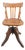 19th Century Oak Ships Swivel Chair with Adjustable Height, 1890 For Sale