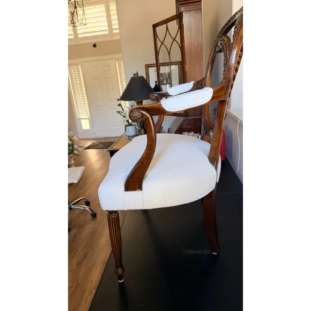 Late 20th Century White Livingroom Accent Chair For Sale - Image 14 of 15