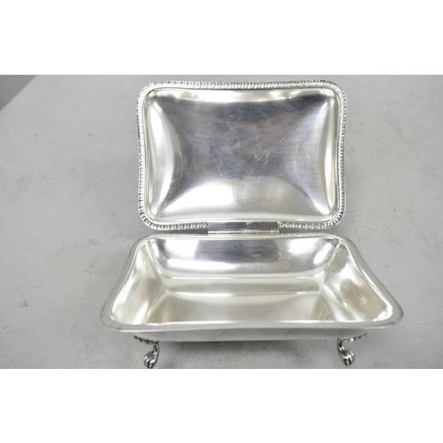 Vintage Sheffield English Victorian Silver Plated Silent Butler Crumb Catcher For Sale - Image 12 of 14