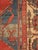 Late 19th Century Antique Persian Serapi Carpet, Handmade Wool Oriental Rug, Ivory Rust Light Blue For Sale - Image 5 of 18
